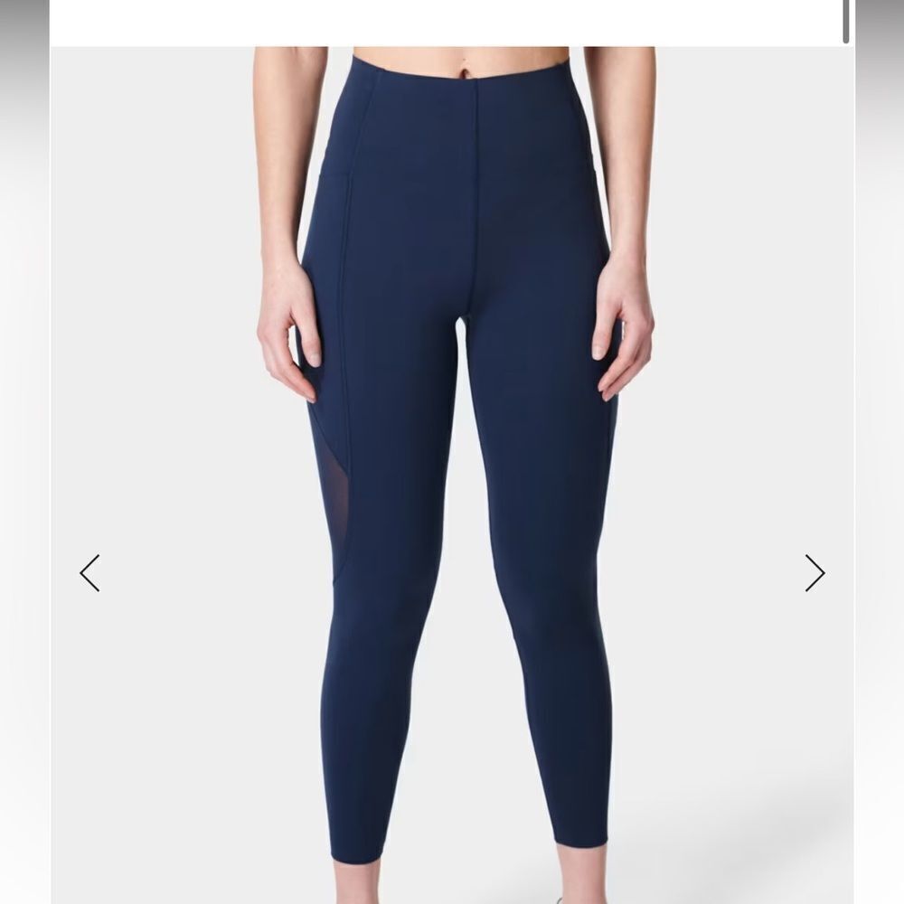 Aerial Power UltraSculpt Mesh 7/8 Leggings size 6 SWEATY BETTY
